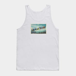 My Favorite Murder Vintage Postcard Tank Top